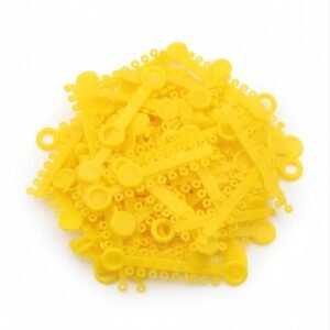 legature plastique jaune