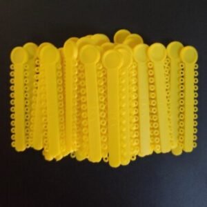 legature plastique jaune